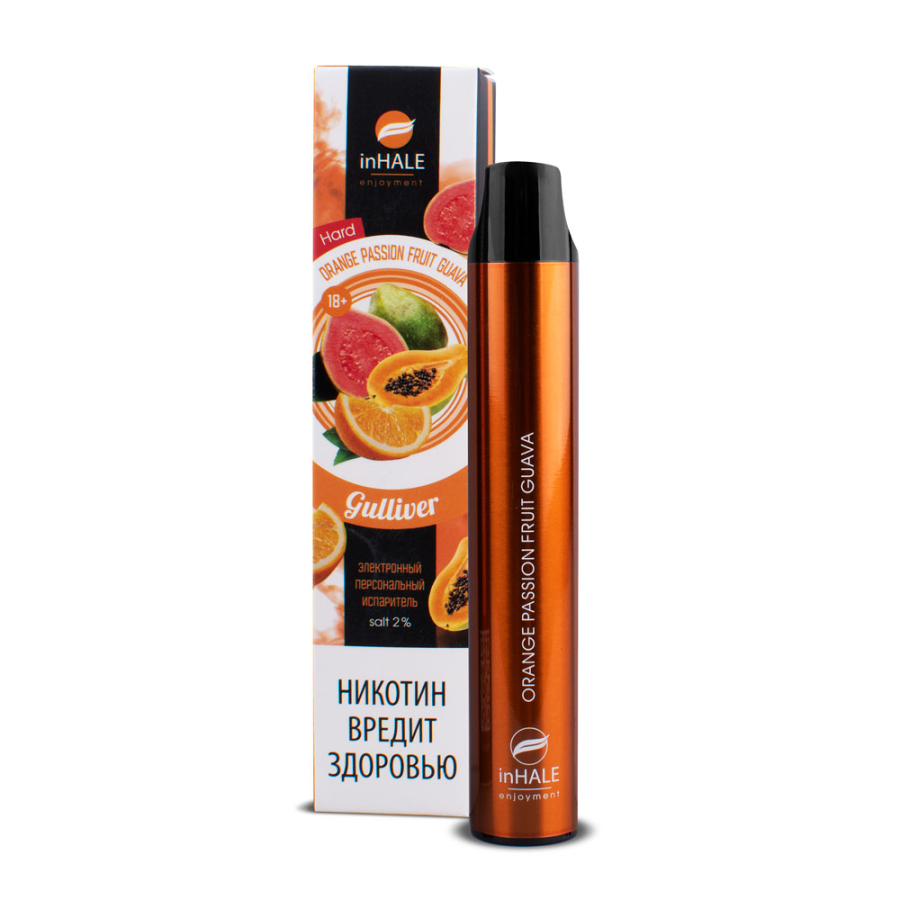 inHale Guliver Hard Orange Passion Fruit Guava (Апельсин Маракуйя Гуава) 1500 затяжек