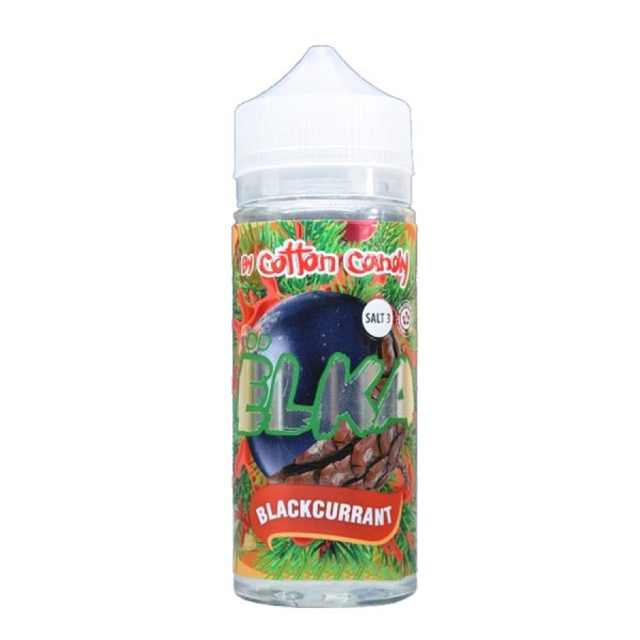 Жидкость Cotton Candy ЁLKA BLACKCURRANT (Хвоя С Мятой И Чёрной Смородиной) (120 мл, 0 мг/мл)