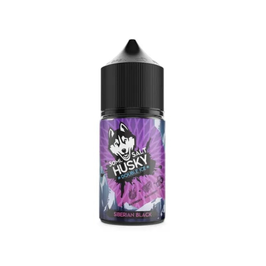 Жидкость Husky salt Double ice Siberian Black (Малина ежевика мята) (30 мл, 20 мг/мл)