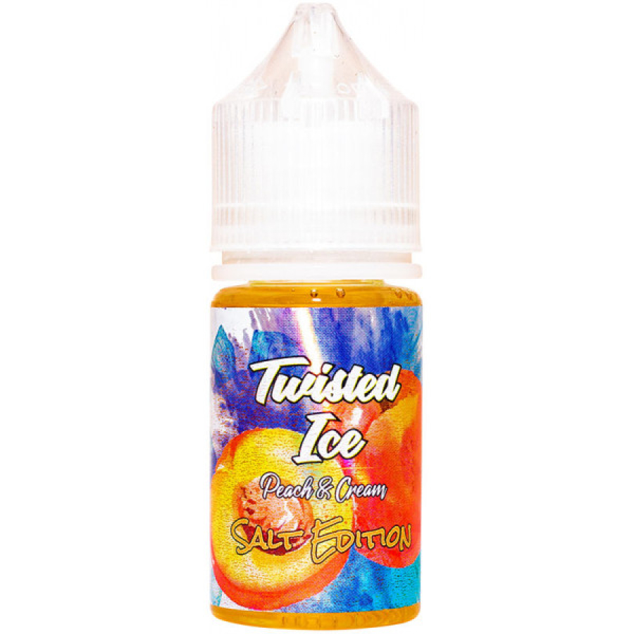 Жидкость Twisted Ice Salt Peach&Cream (Персиково Сливочный Щербет) (30 мл, 20 мг/мл)
