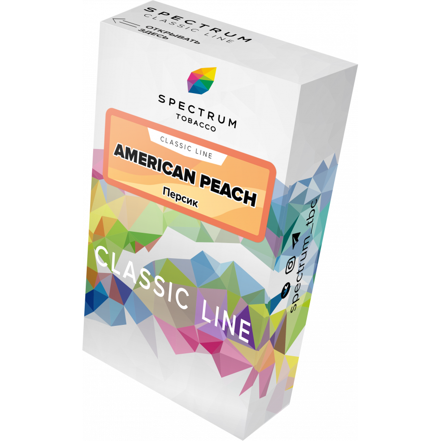 Табак Spectrum Classic american peach 40 грамм