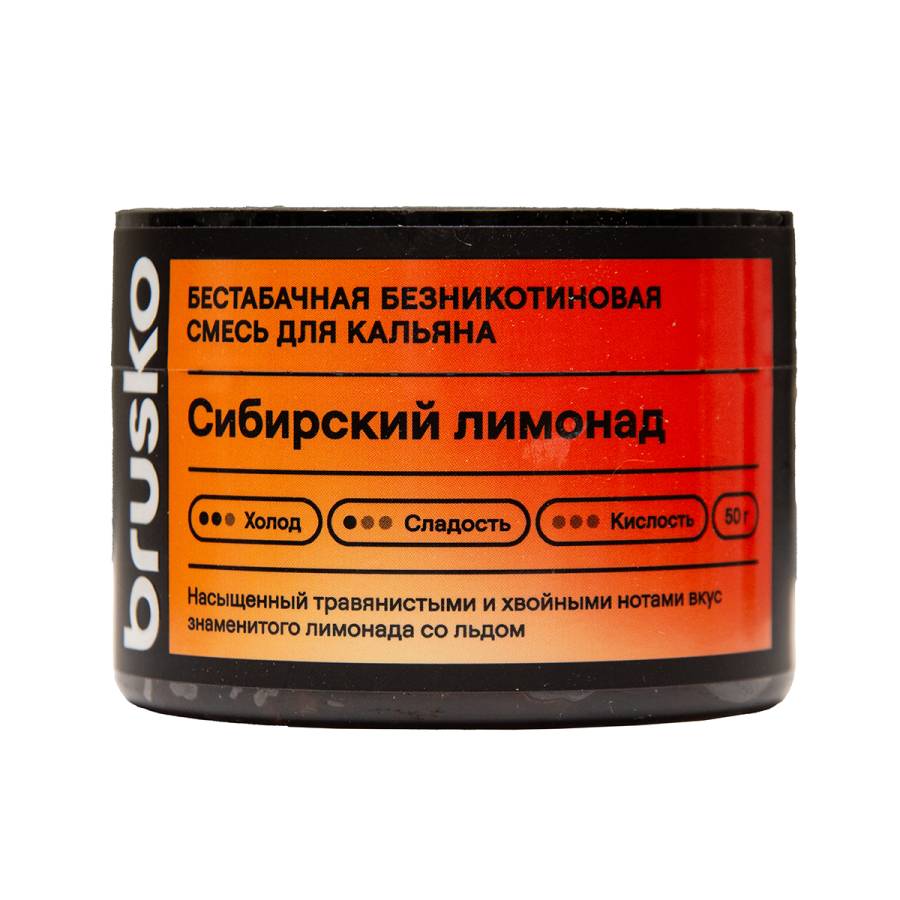 Бестабачная смесь Brusko Сибирский Лимонад 50 грамм