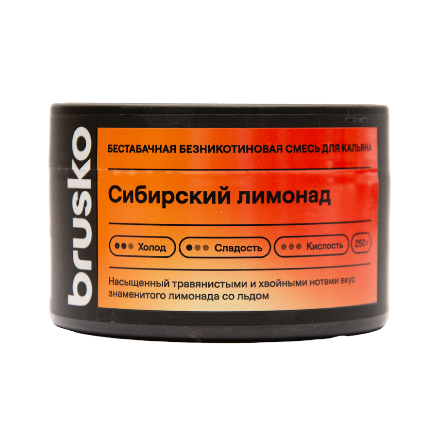 Бестабачная смесь Brusko Сибирский Лимонад 250 грамм