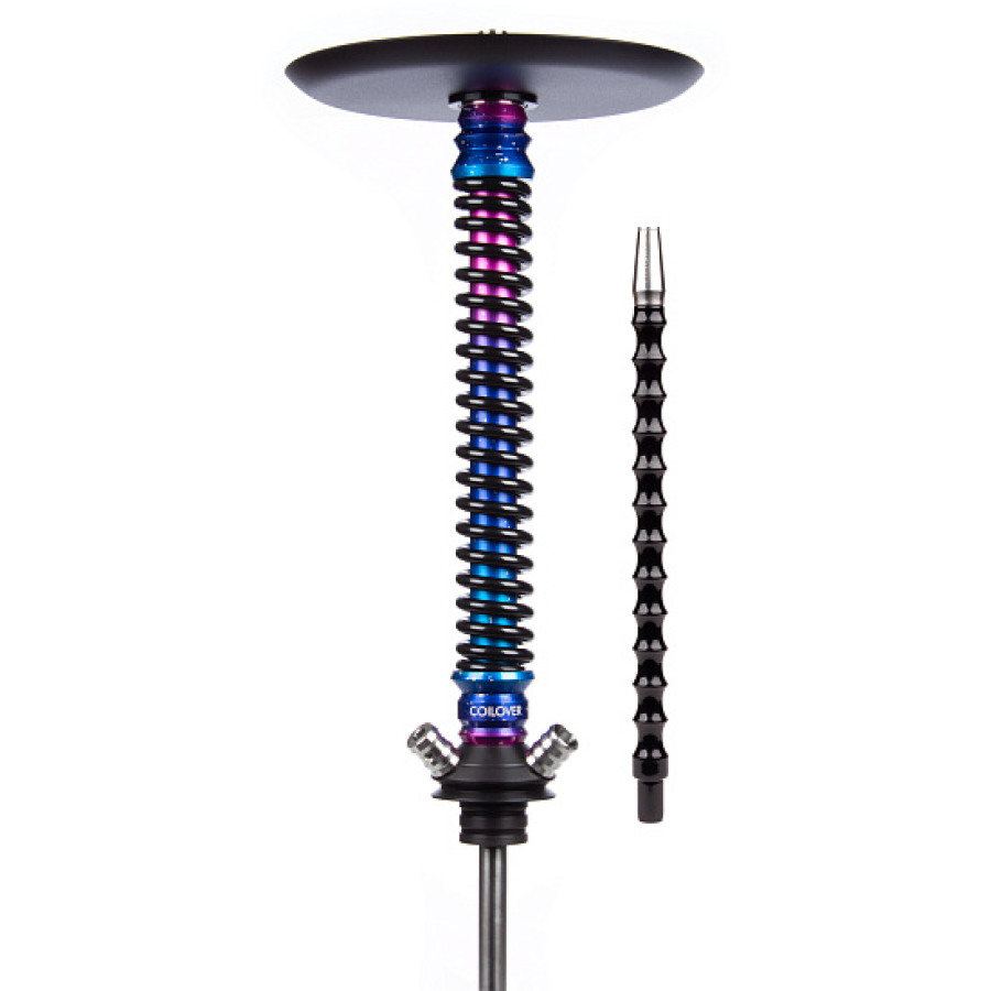 Кальян Mamay Customs Coilover Big Anod Blue Space Черный Глянец