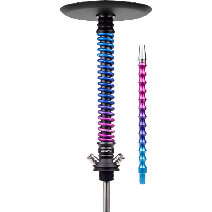 Кальян Mamay Customs Coilover Big Anod Черный Мат Blue Space