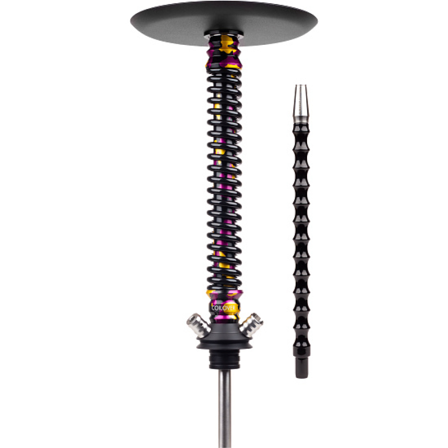 Кальян Mamay Customs Coilover Big Anod Special Purple Gold Camo Черный Глянец