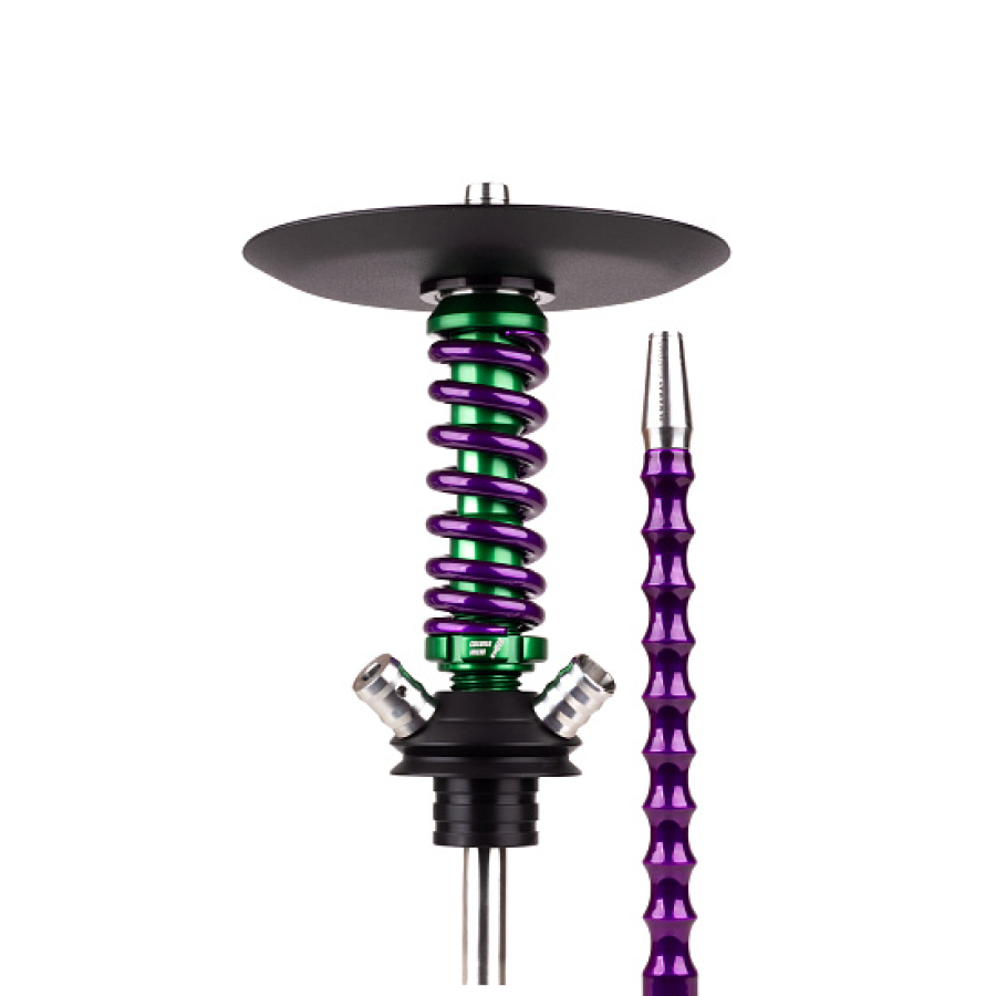 Кальян Mamay Customs Coilovers Micro Anod Green Фиолетовый Лак