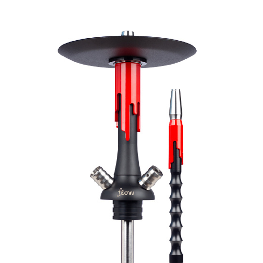 Кальян Mamay Customs Flow Черный Матовый Красный Глянец