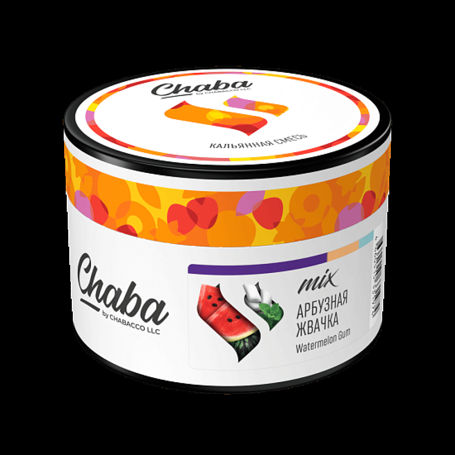 Бестабачная смесь Безникотиновая Chaba Mix Watermelon Gum Арбузная Жвачка 40 грамм