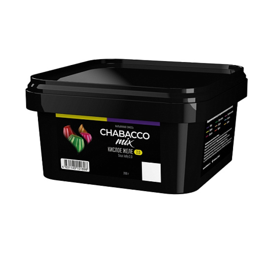 Бестабачная смесь Chabacco Mix Sour Jelly 2.0 Кислое Желе Medium 200 грамм